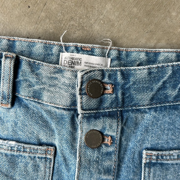 TRAFALUC light wash denim skirt - Picture 2 of 6